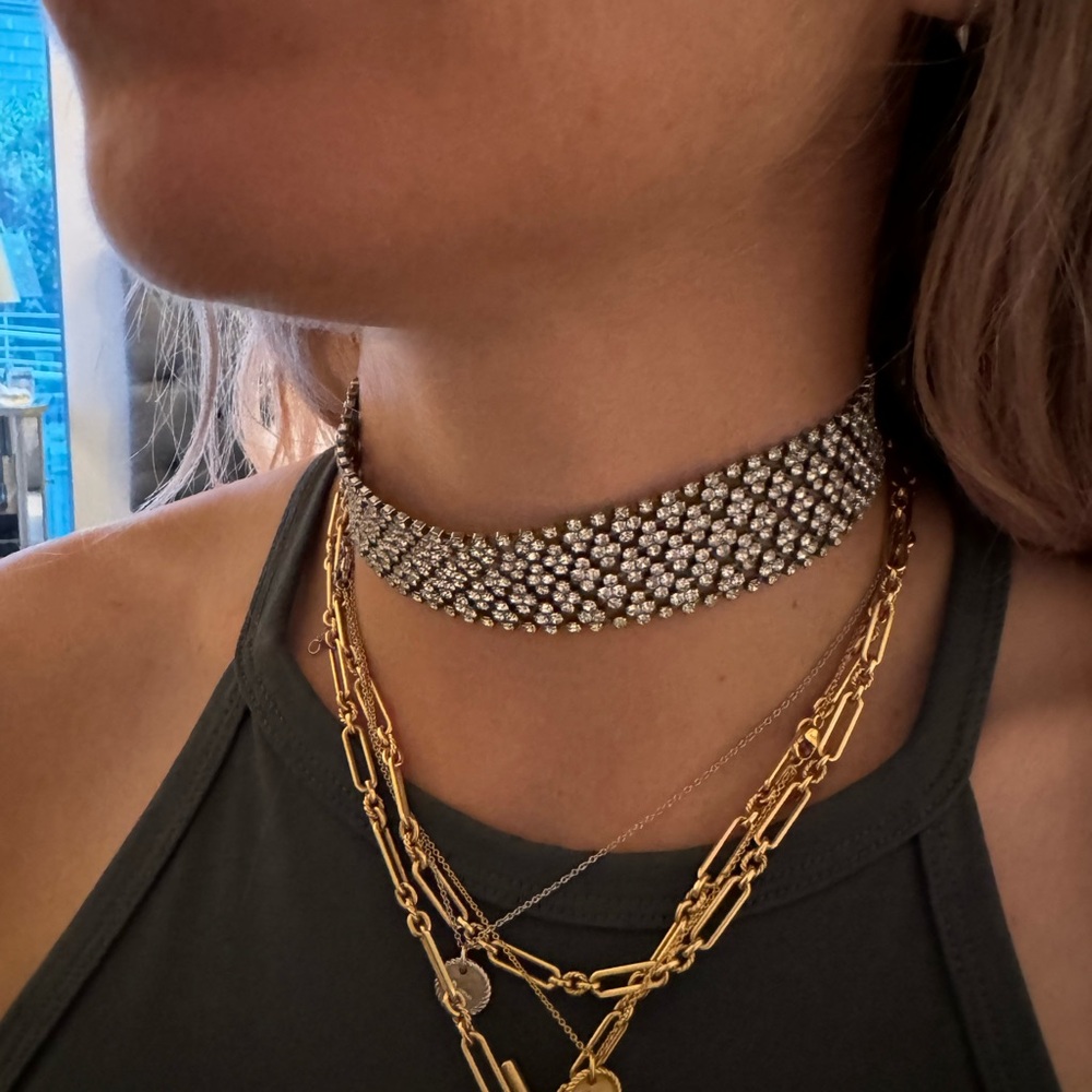 Diamond choker necklace
